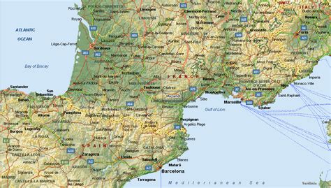 south of france map.